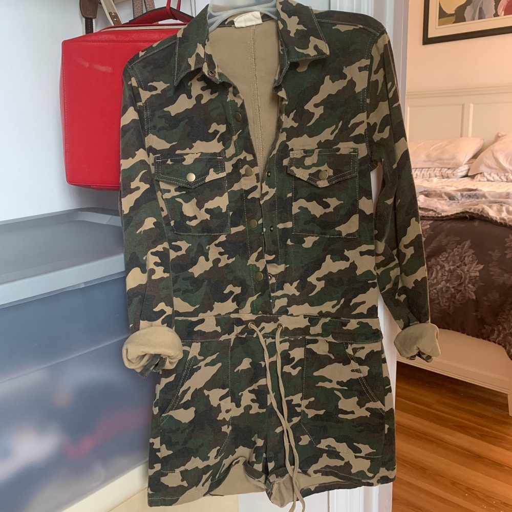 Camo Jean Playsuit